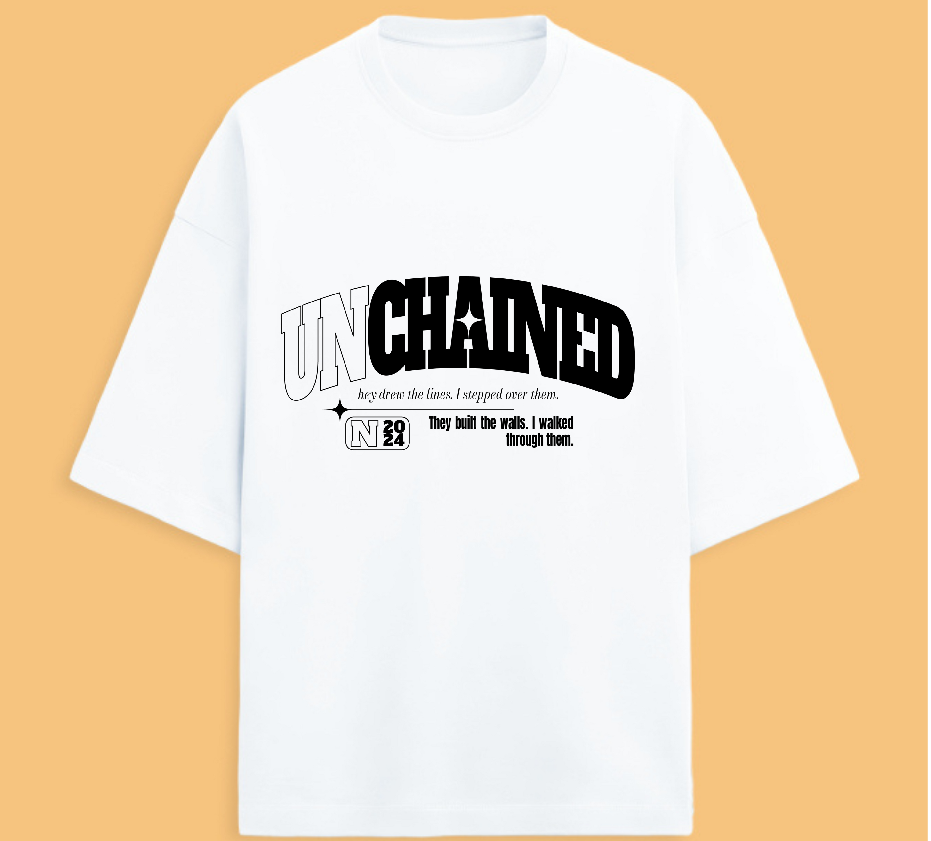 UNCHAINED-Terry Oversized Tee