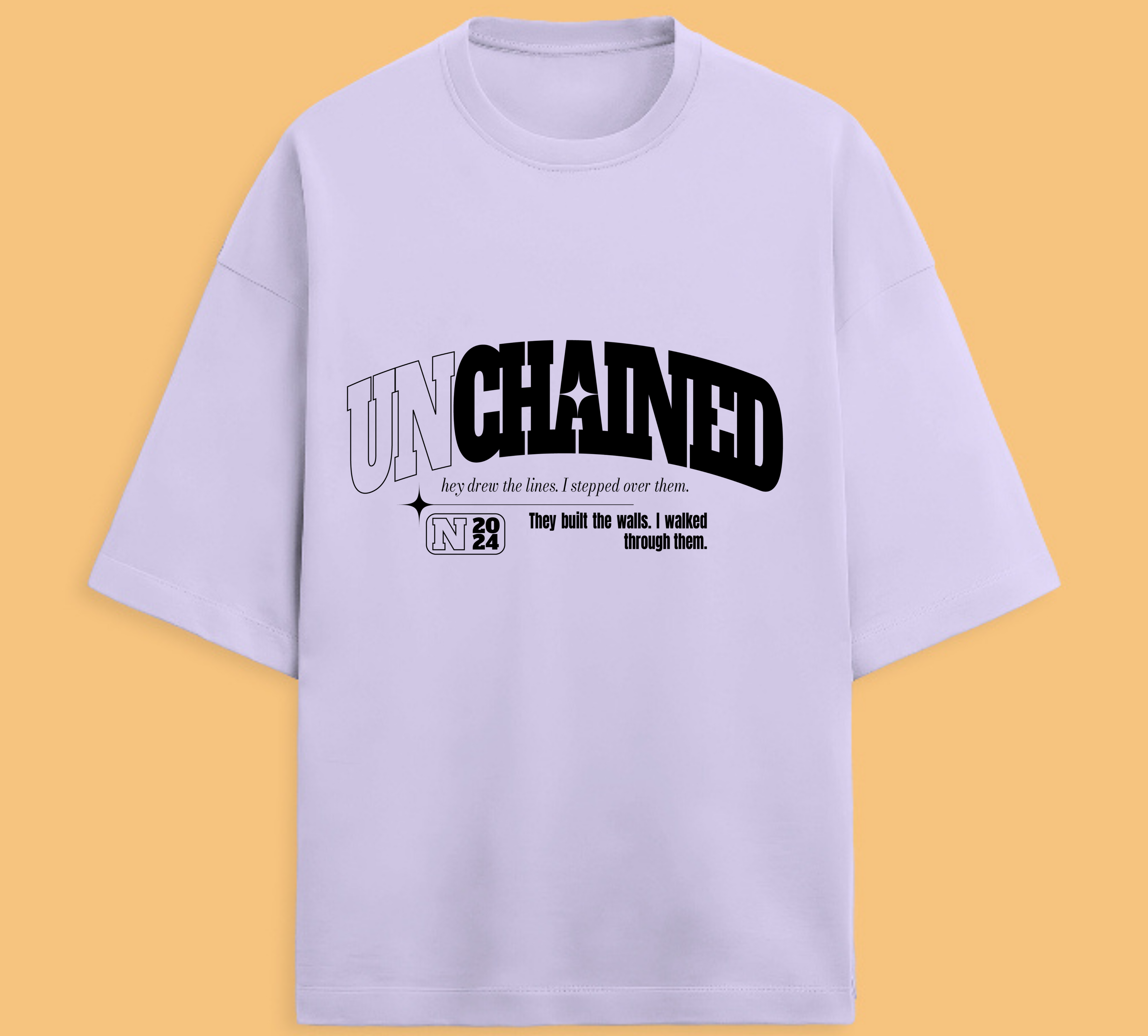 UNCHAINED-Terry Oversized Tee