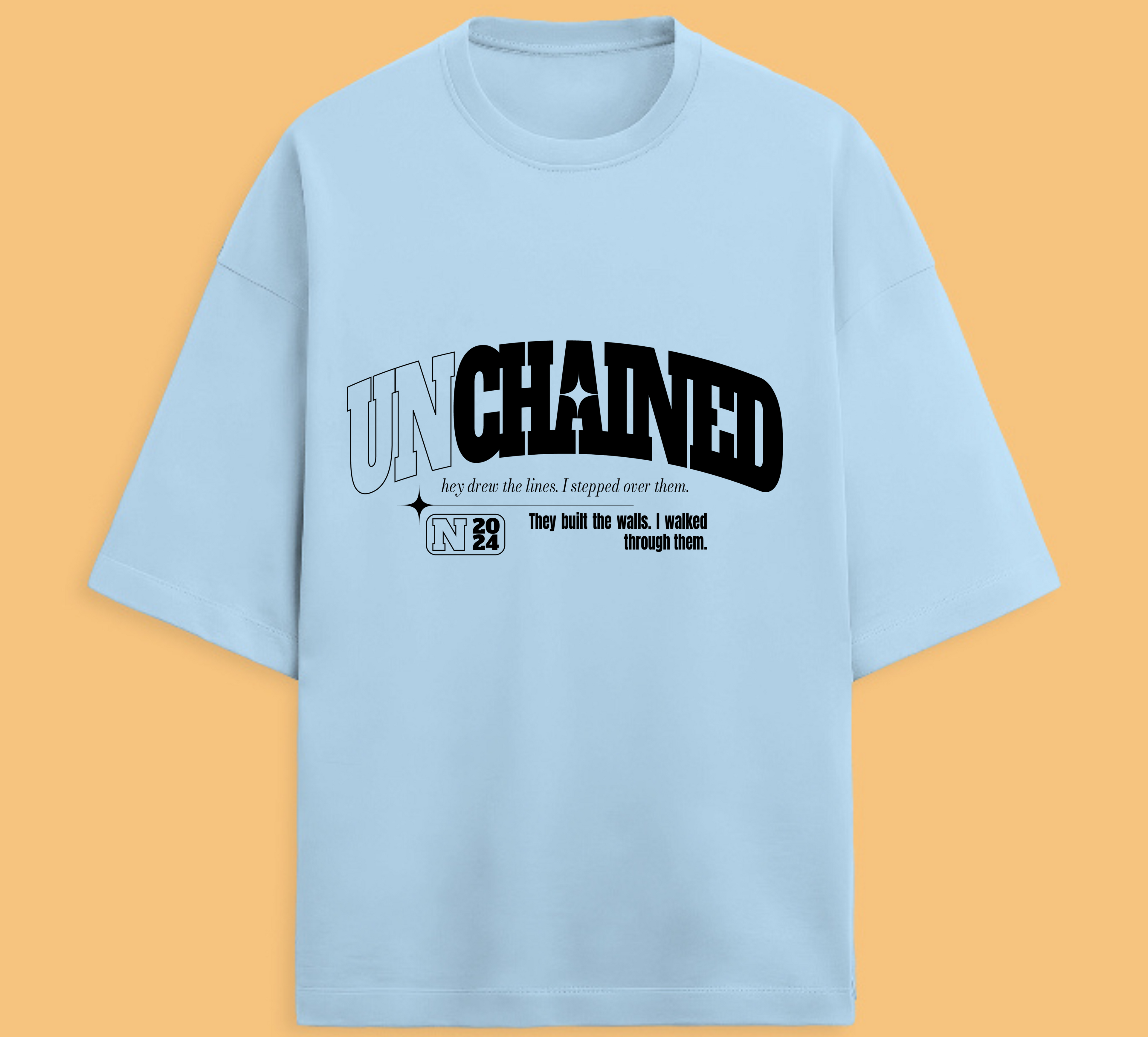 UNCHAINED-Terry Oversized Tee