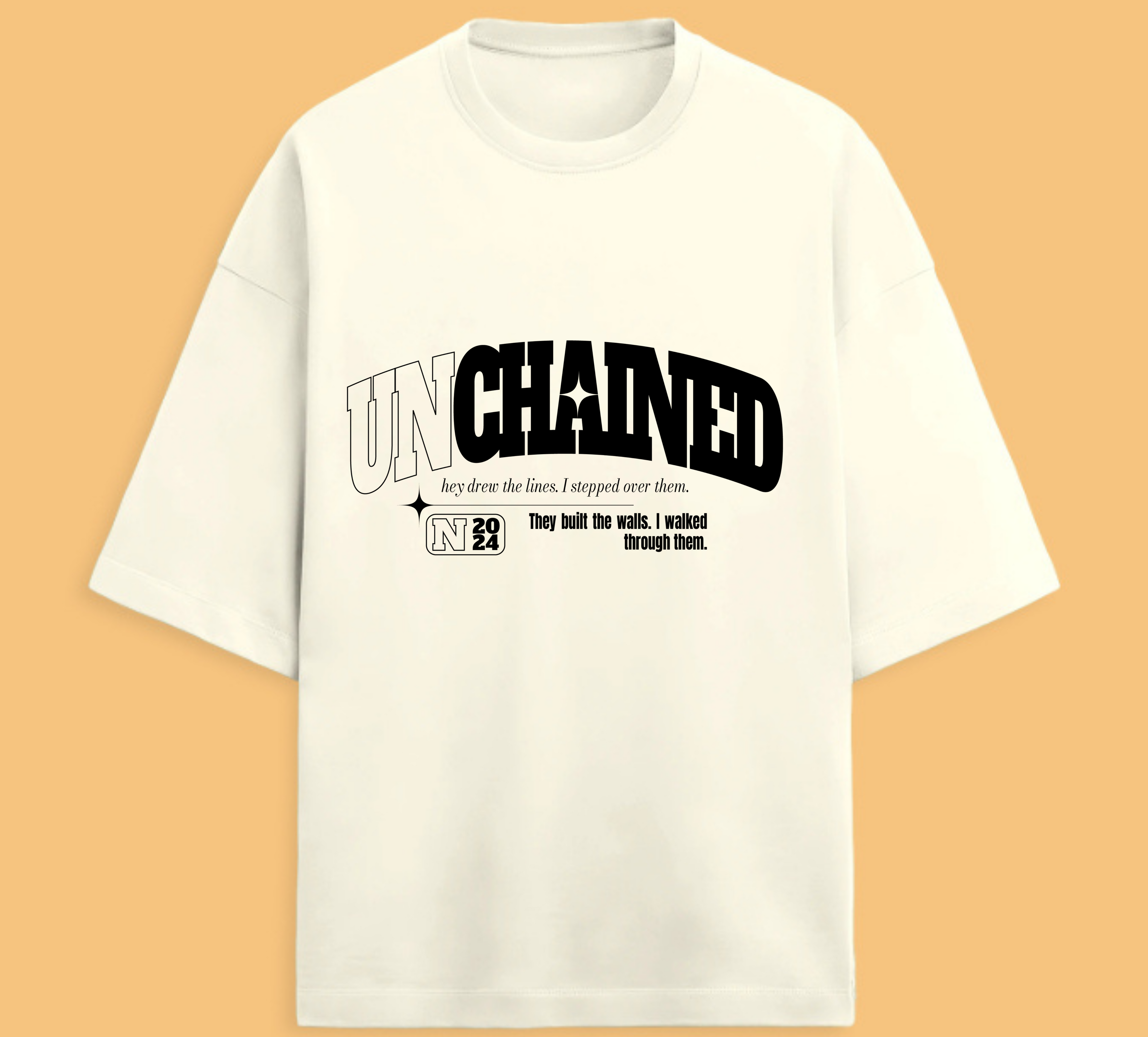 UNCHAINED-Terry Oversized Tee